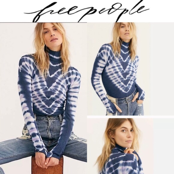 Free People Sweaters - Free People psychedelic tie dye turtleneck